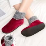 1 Pair Kids Winter Warm Non-Slip Indoor Floor Socks Soft Home Velvet Slipper Socks