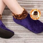1 Pair Women Warm Non-Slip Indoor Floor Socks Soft Home Velvet Slipper Socks - Image 2