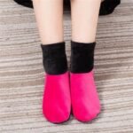 1 Pair Kids Winter Non-Slip Indoor Floor Socks Soft Home Velvet Slipper Socks - Image 9